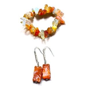 Carnelian Jewelry Set
